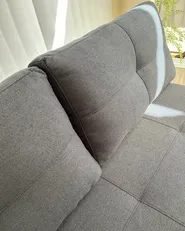 Schlafsofa 2-Sitzer EDLAND Stoff Schwarz_1016873