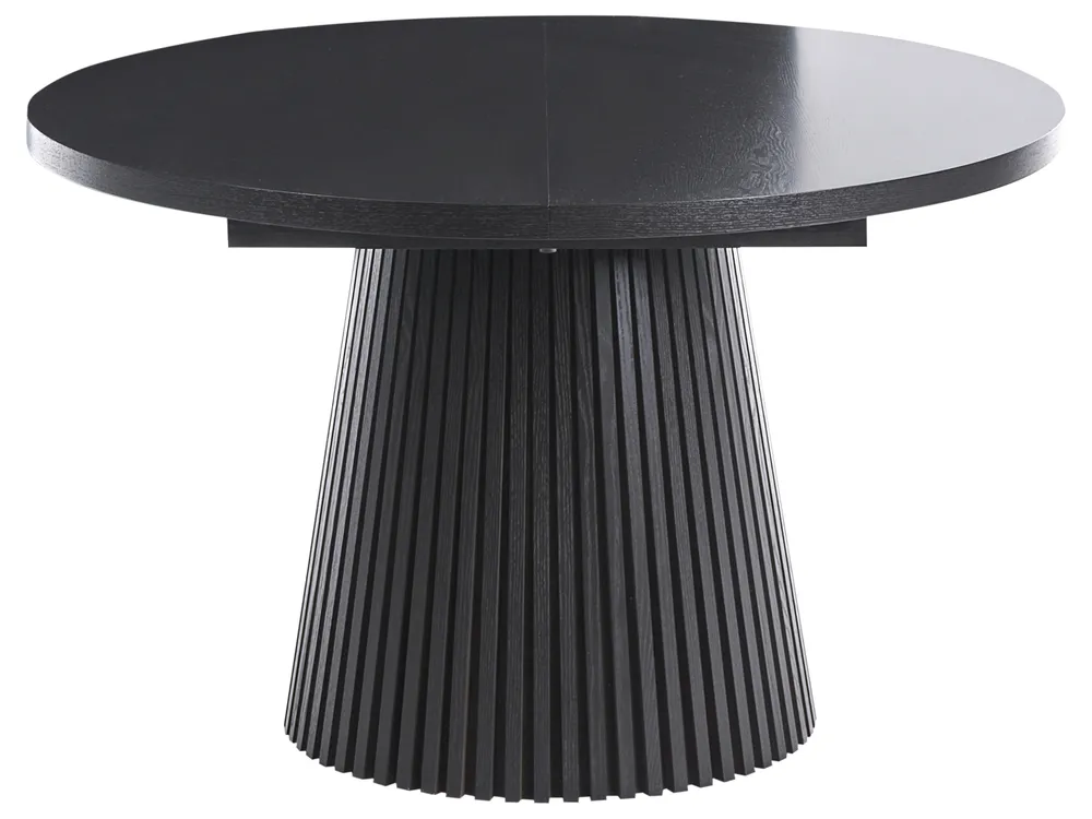 Ausziehbarer Esstisch MOORE Schwarze Esche 120/160 cm 120 cm_1059593