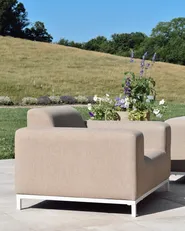Lounge Set mit Tisch 5-Sitzer ROVIGO Beige_1012340