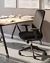 Bürostuhl ZELAR Stoff Schwarz