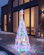 Outdoor Decoration LED ICELAND 120 cm Christmas Tree Multicolour_1136261