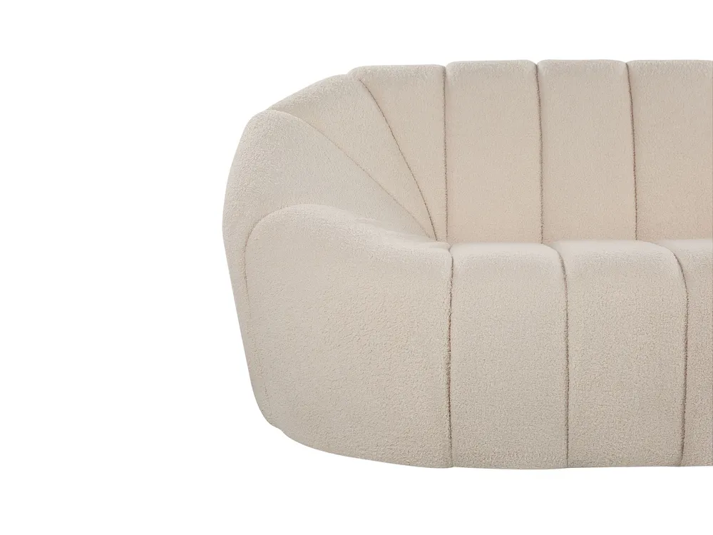 Sofa 3 Seater LOMMA Boucle White_818058