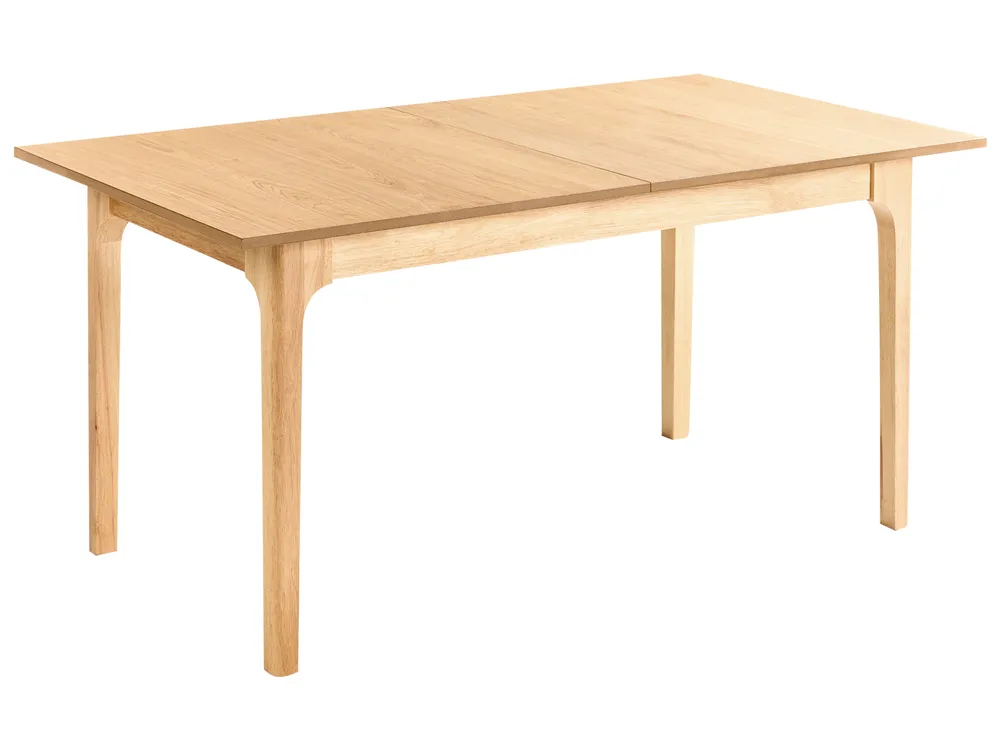 Ausziehbarer Esstisch DELMAS Helle Esche 160/200 cm 90 cm_992923