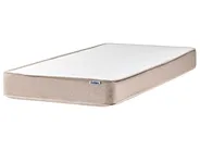 Boxspringbett ohne Kopfteil Stoff COUNTESS 90 x 200 cm Beige_1054097