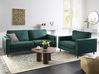 Sofa Set 4-Sitzer SAVALEN Samtstoff Dunkelgrün