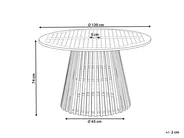 Gartentisch AGELLO 120 cm 120 cm Akazienholz Braun_923414