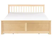 Bed with 4 Drawers OLENDON Pine Wood Light Brown 160 x 200 cm (EU King Size)_954886