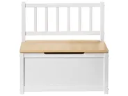 Storage Bench BERRIMA Pine Wood Light Brown/ White_1047530