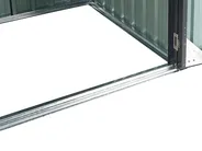 Geräteschuppen AOSTA 270 cm 105 cm Metall Schwarz_835755