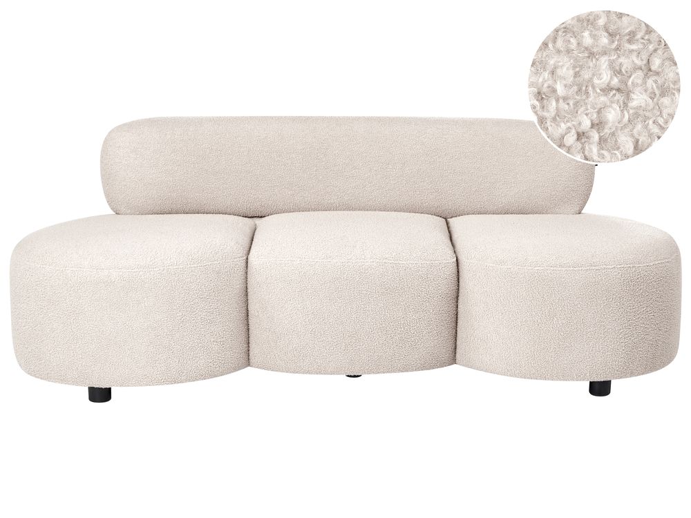 Bank 3-zits BLAVAND Bouclé Beige