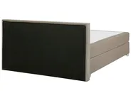Kontinentalna postelja Žamet CONSUL 160 x 200 cm Svetlo bež_736367