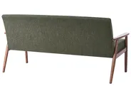 Sofa 3 Seater ESRUM Fabric Dark Brown/ Green_1014664