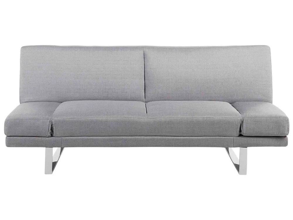 Schlafsofa 2-Sitzer YORK Stoff Hellgrau