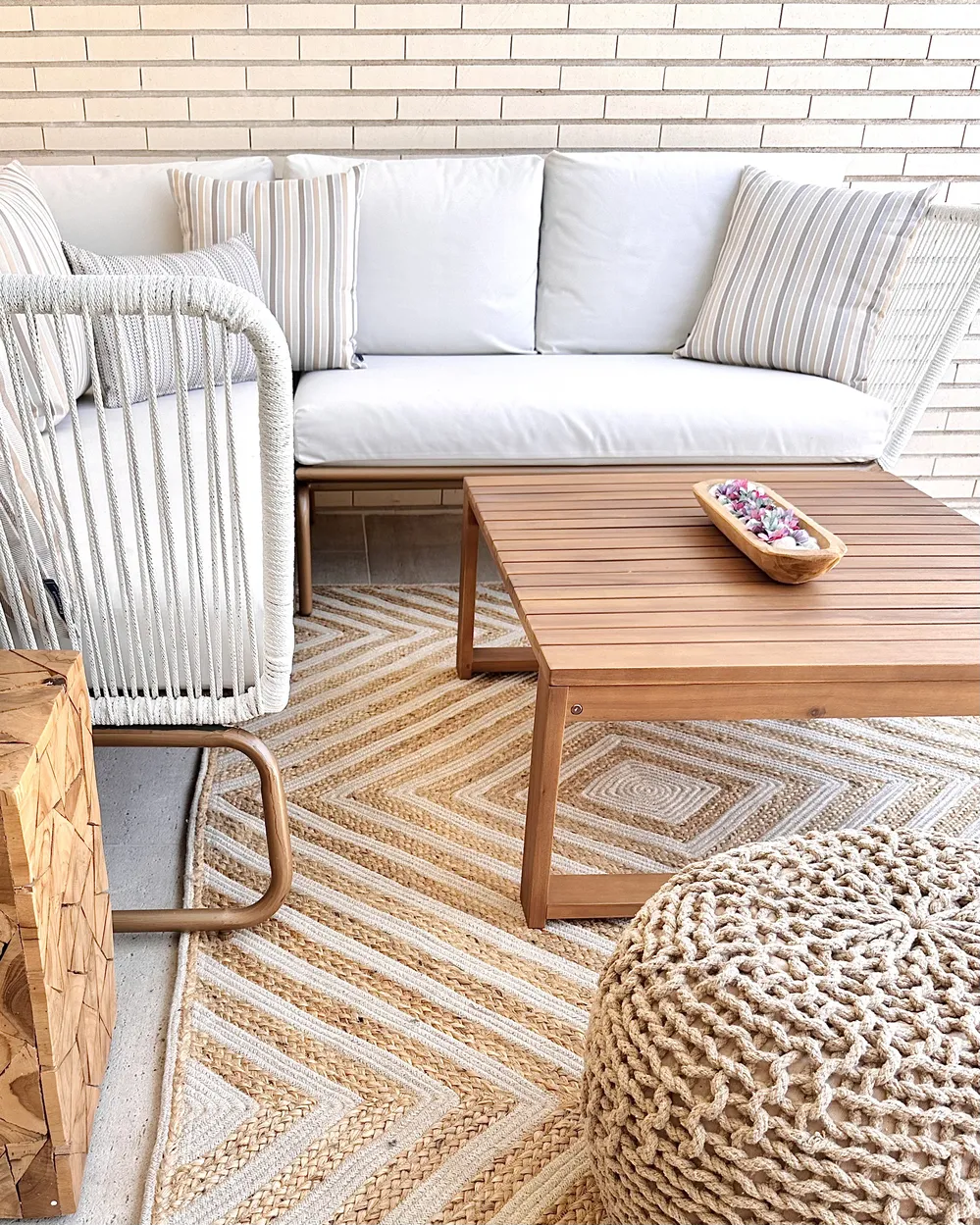 Teppich PIRLI Beige 80 x 150 cm Jute_923168