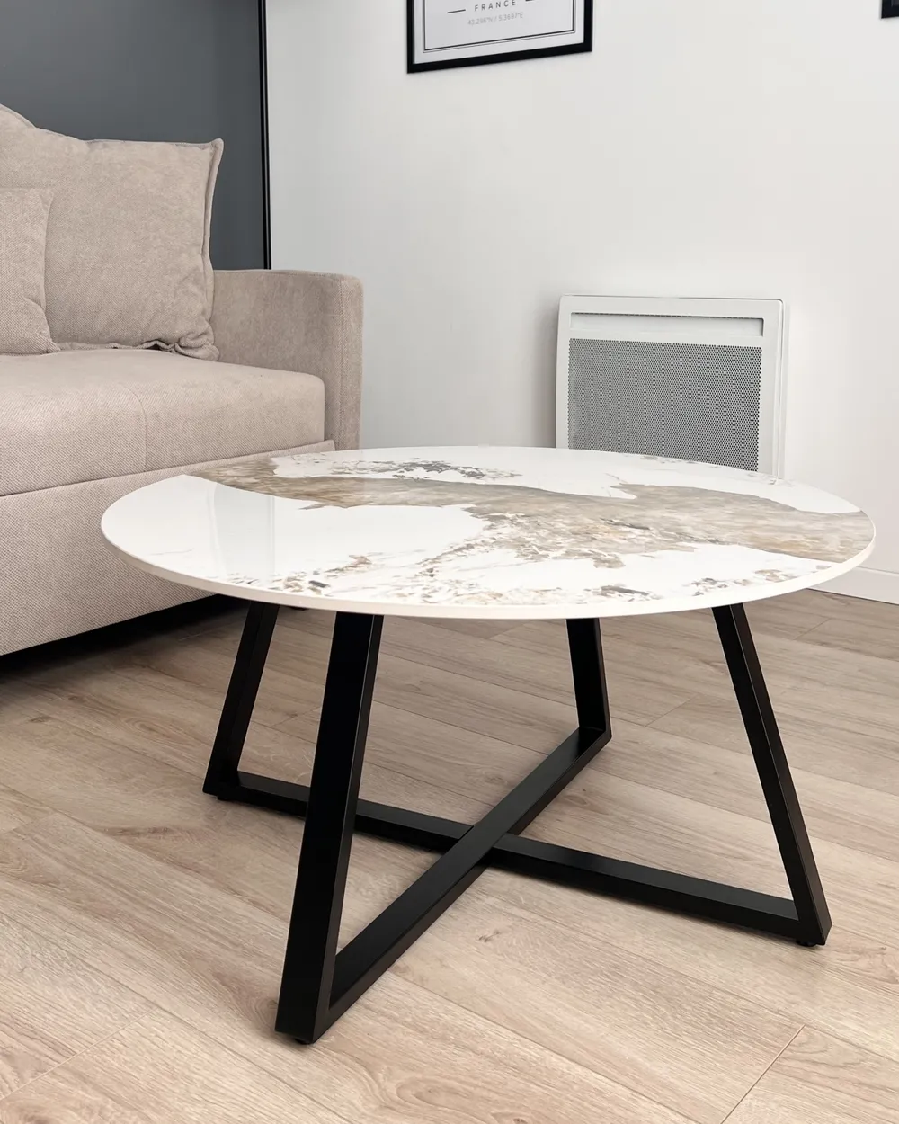 Coffee Table IVINS Ceramic White Marble_1022059