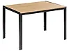 Esstisch MANN Braun / Schwarz 120 cm 80 cm