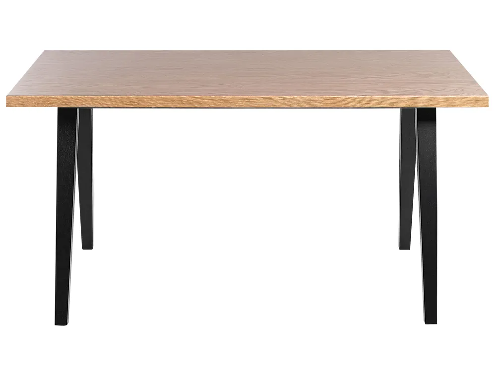 Esstisch LENISTER Braun / Schwarz 150 cm 90 cm_837511