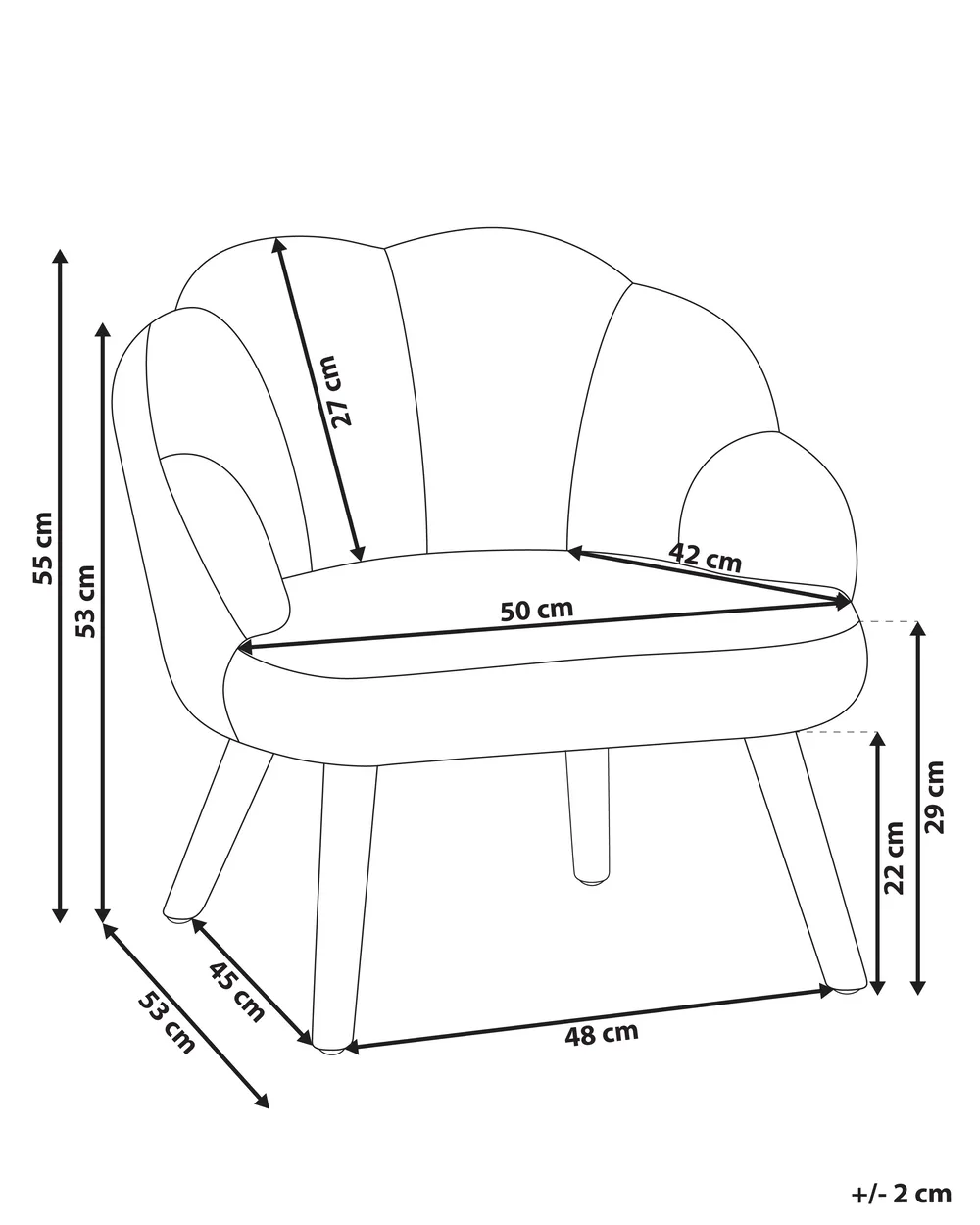 Kindersessel MILAND Bouclé Pastellrosa_989210