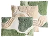 Dekokissen 3er Set ALSTONIA 30 x 50 cm 45 x 45 cm Baumwolle Grün Abstraktes Muster