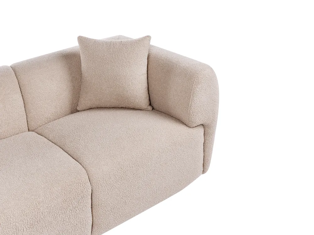 Sofa 2-Sitzer VALBY Bouclé Beige_1057151