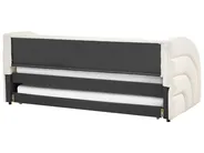 Trundle Bed Boucle ALBIAC 90 x 200 cm (EU Single) White_1021952