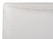 Bett mit Stauraum BAJONNA Samtstoff Cremeweiß 160 x 200 cm_871259