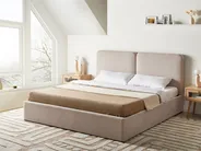 Bett mit Stauraum ARBOIS Stoff Beige 180 x 200 cm_1023174