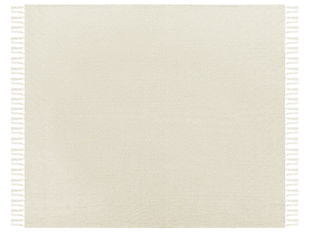 Tagesdecke TOUTLI Baumwolle 200 x 220 cm Hellbeige_917960