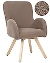 Sessel BJARN Bouclé Braun