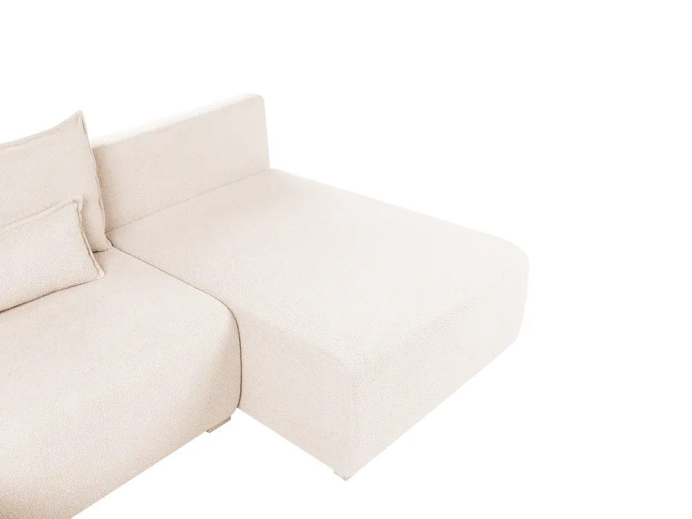 Modular Corner Sofa NERBO Boucle Beige Left Hand_1034680