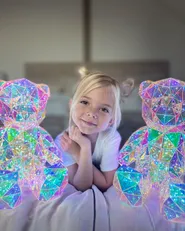 LED Dekoration Teddybär HADAR Bunt_978622