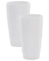 Set mit 2 Blumentöpfen TSERIA 32 cm Weiß