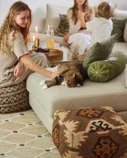 Pouf ARVEN Jute Bunt_1171366