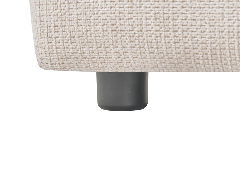 Modular Corner Sofa 3 Seater HEDE Fabric Light Beige Right Hand_1092142