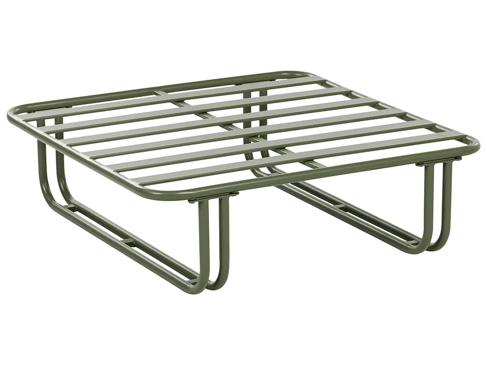 Garden Lounge Set with Table and Ottoman 3 Seater CAMEROTA  Metal Green_1156964