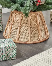 Weihnachtsbaumkragen AVENT 50 cm Rattan Naturfarben_880212