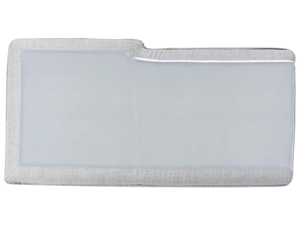 Corner Sofa 3 Seater ELVENES Fabric Light Grey Left Hand_712595