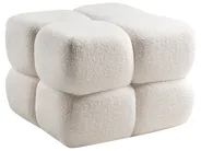 Pouf CALIENTE Bouclé Cremeweiß_1023748
