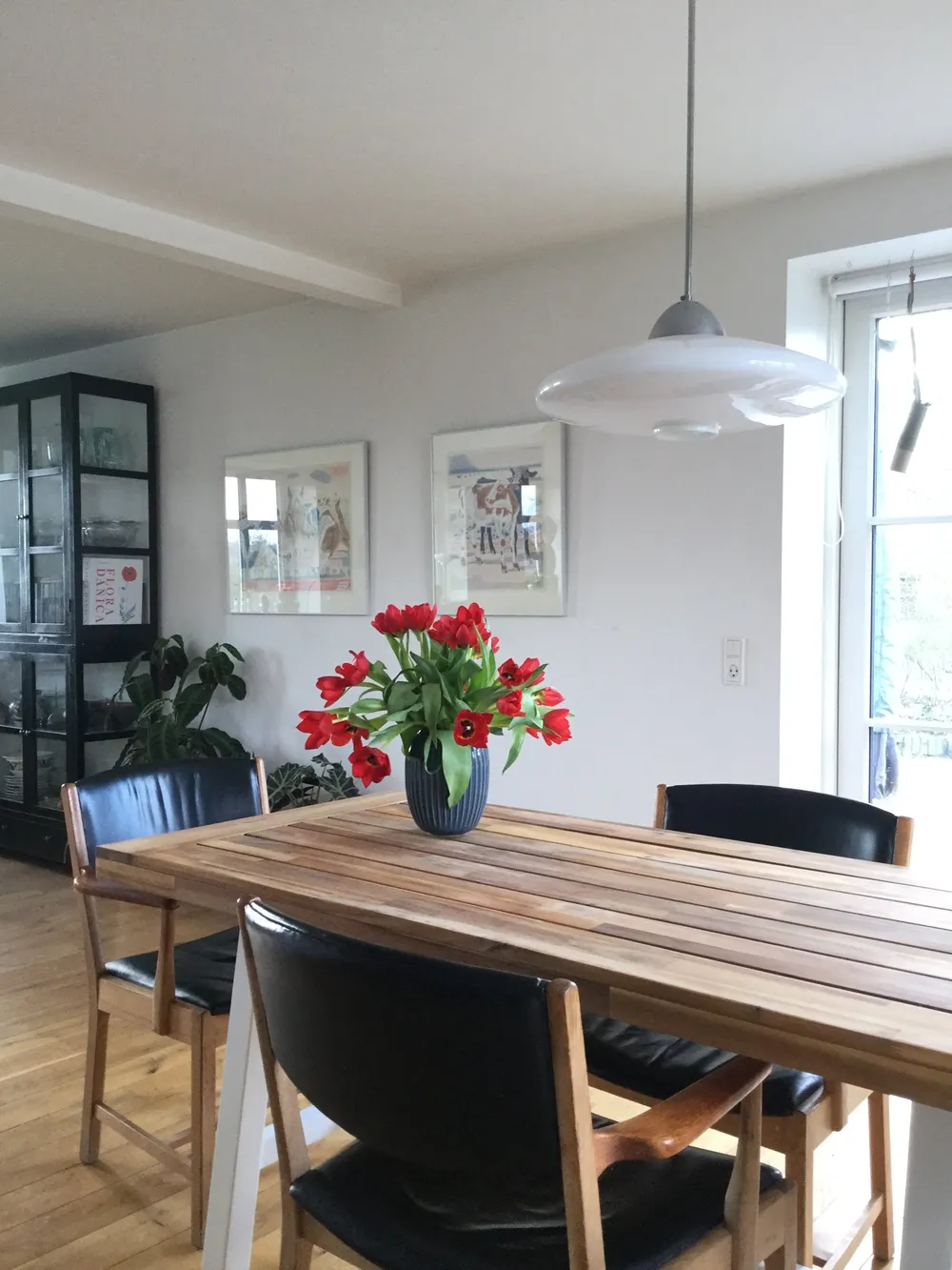 Garden Dining Table SCANIA 170 cm 80 cm Acacia Wood White_772338