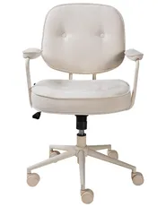 Desk Chair PARAMUS Fabric Off-White_1007093