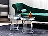 Beistelltisch 2er Set LAGUNA/CALDERA Transparent