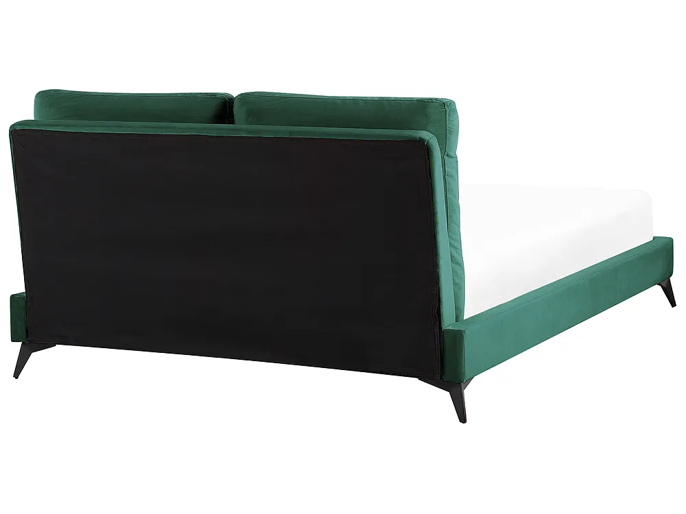 Bed Velvet MELLE 140 x 200 cm (EU Double) Emerald Green_829910