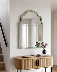 Wandspiegel NORVILLE 60 cm 90 cm Groen_947155