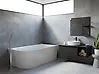 Eckbadewanne RENACA 170 x 79 cm Weiß linksseitig