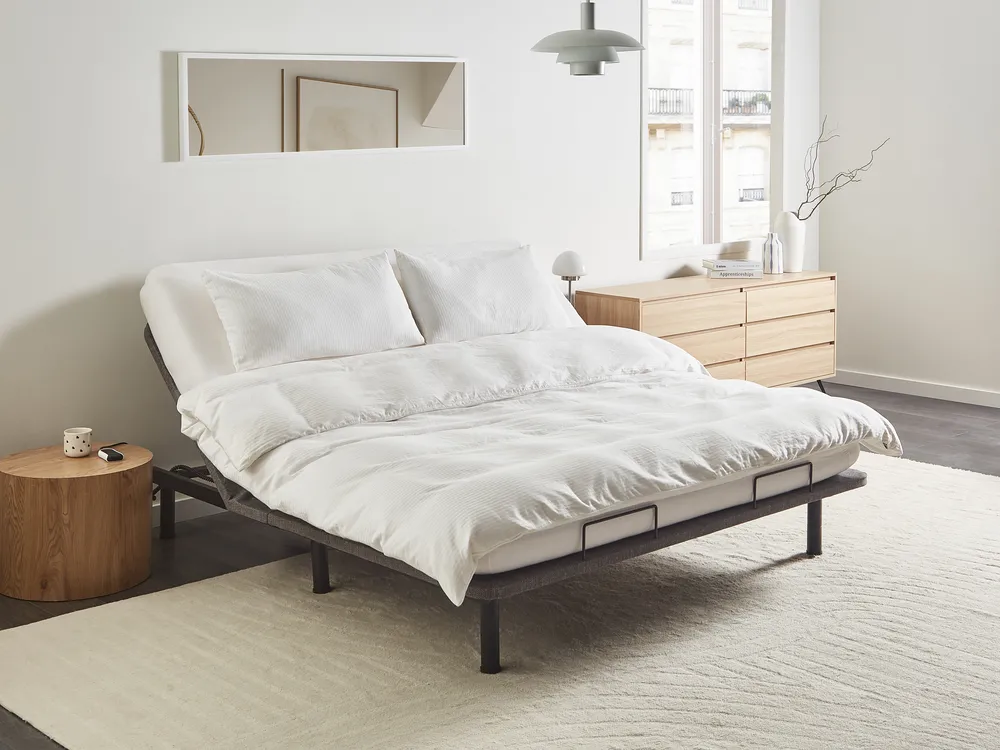 Electric Adjustable Bed Base BRUNOY 180 x 200 cm (EU Super King) Grey