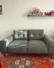 Sofa 2 Seater LAURILA Fabric Green_1080477