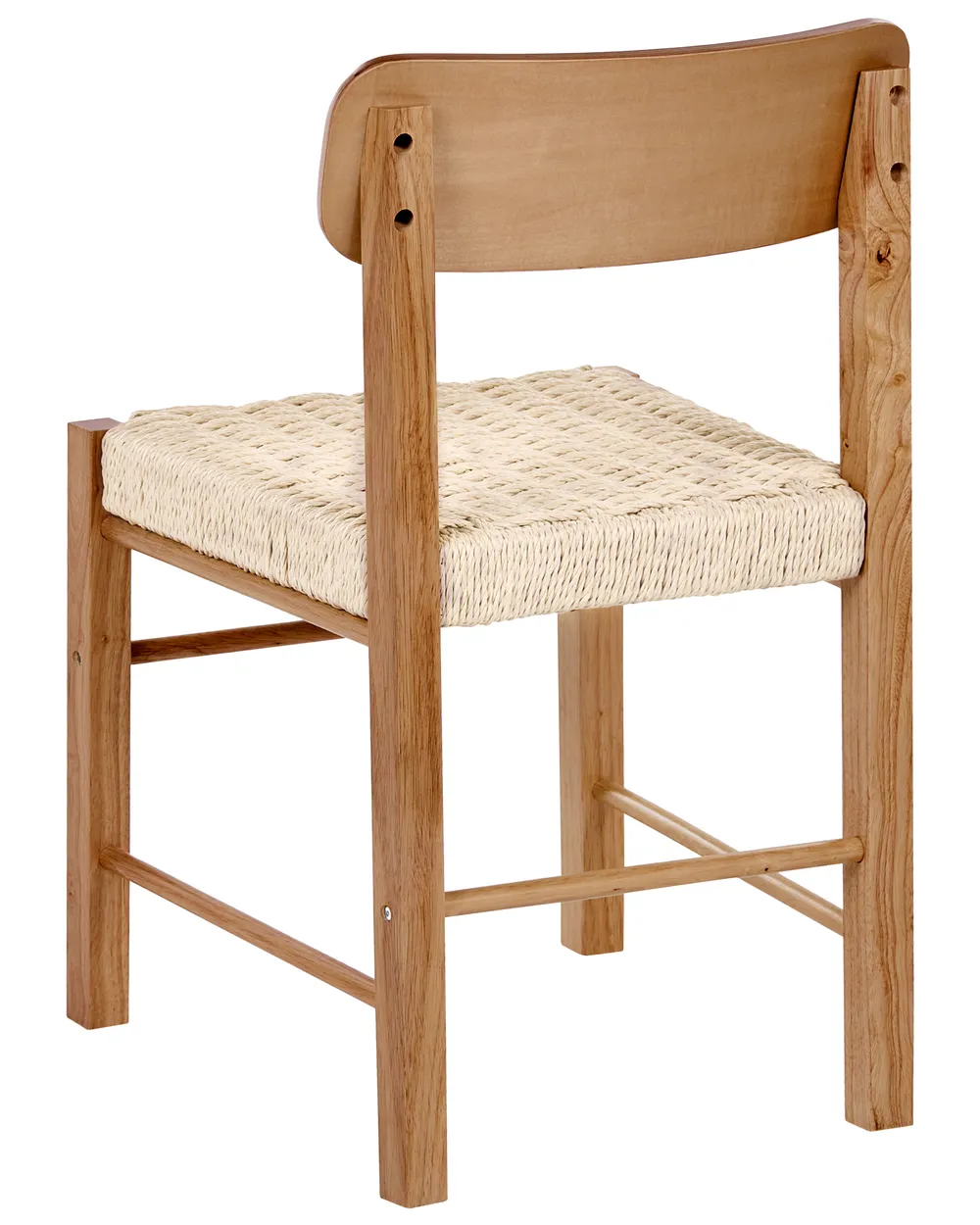 Set of 2 Dining Chairs ALLOS Wood Brown_1049046