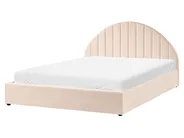 Postelja s prostorom za shranjevanje CHADENET Knjižica Svetlo bež 160 x 200 cm_1151081