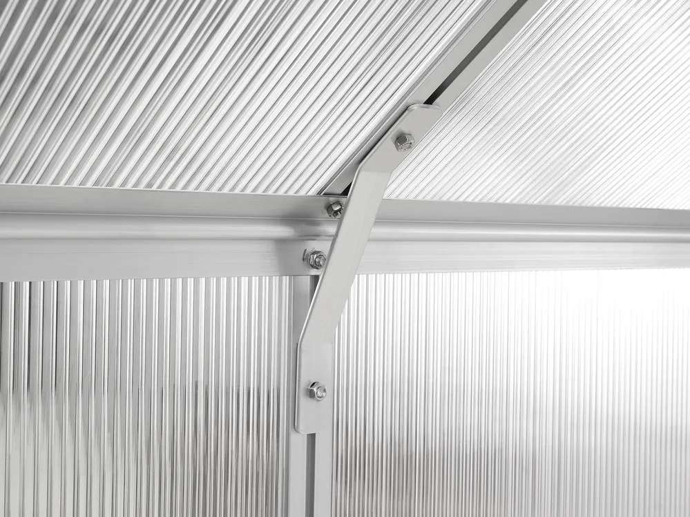 Garden Greenhouse APULIA 190 cm 315 cm Silver_1005331