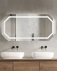 LED Bathroom Mirror LOCMARIAQUER 120 cm 60 cm Silver_1177442